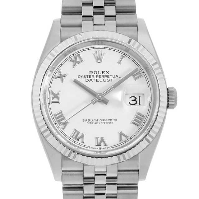 フランス　コイン 126234 ホワイト ROLEX（ロレックス）デイトジャスト36 中古