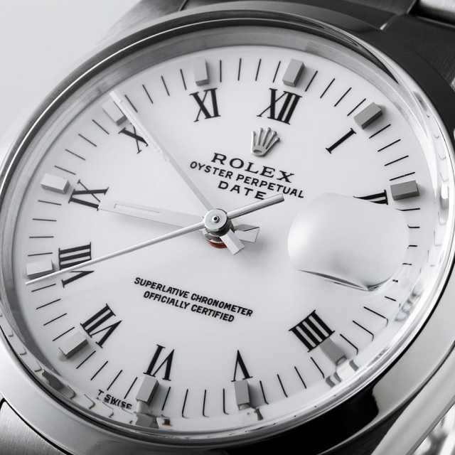 15000 ホワイト ROLEX（ロレックス）オイスターパーペチュアルデイト
