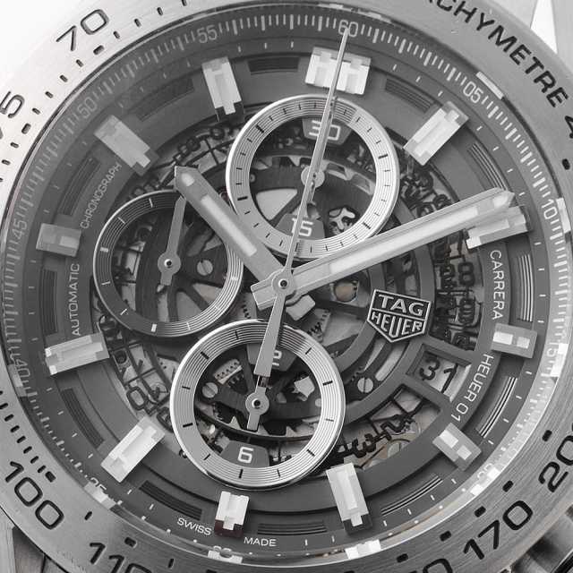 TAG HEUER グレー ダイヤル 時計 CAR2A8A.BF0707 スケルトン TAG Heuer（タグホイヤー）カレラ