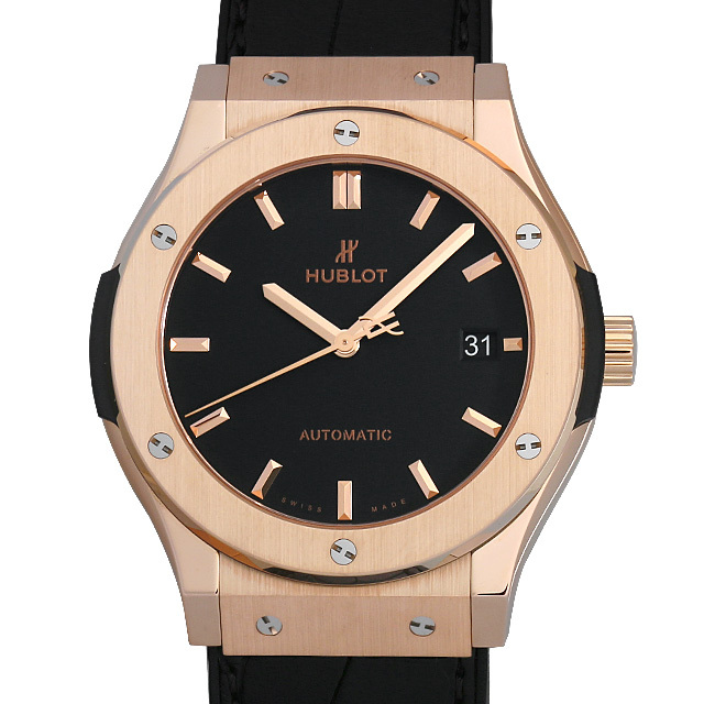 ウブロ HUBLOT クラシックフュージョン チタニウム ブラック