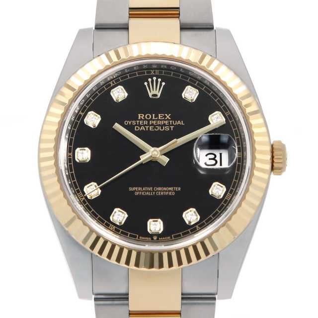 【正規品　ROLEX】デイトジャスト ダイヤ10P ロレックス デイトジャスト41 Ref.126333G シャンパン10Pダイヤ