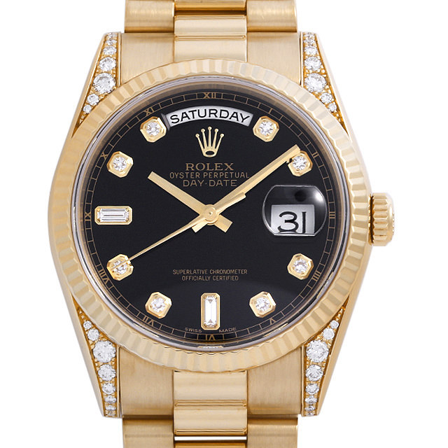 処理デキズ白と黒 楽天市場】ロレックス ROLEX デイデイト 36 118338 ホワイト