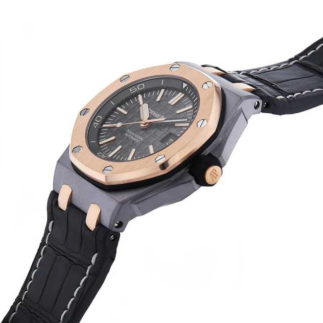 オーデマピゲ　ロイヤルオーク　カフリンクス　AUDEMARS PIGUET 15709TR.OO.A005CR.01 グレー AUDEMARS PIGUET（オーデマピゲ