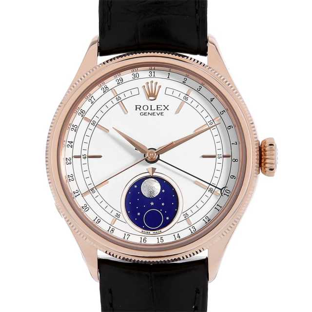 保障できる 50535 ムーンフェイズ ROLEX（ロレックス）チェリーニ ホワイト 時計