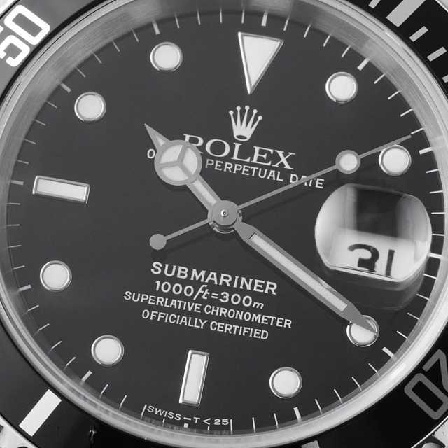 今月中のみ特価！！ROLEX サブマリーナ ブラック16610 トリチューム トケマー:ROLEX 16610 先端ドット スパイダー オールトリチウム