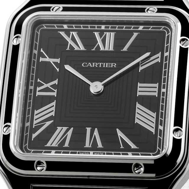 WSSA0046 ブラック Cartier（カルティエ）サントス デュモン LM 中古