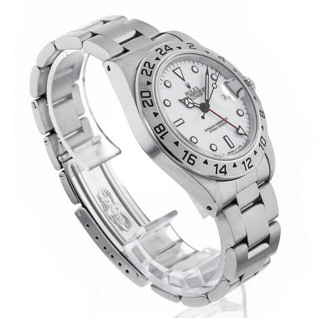 ROLEX 16570 エクスプローラーⅡ ベゼル　中古 16570 ホワイト ROLEX（ロレックス）エクスプローラーII 中古