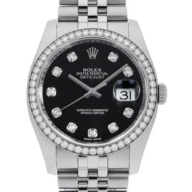 116244G ブラック ROLEX（ロレックス）デイトジャスト ベゼル