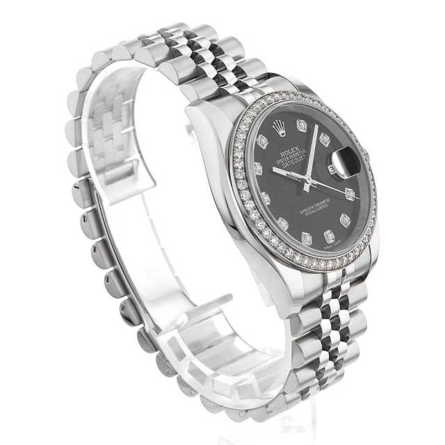 アイシャ様 116244G ブラック ROLEX（ロレックス）デイトジャスト ベゼル