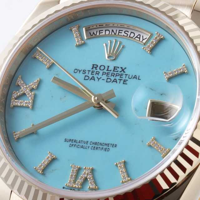 128238 ターコイズ ROLEX（ロレックス）デイデイト36 パヴェダイヤ