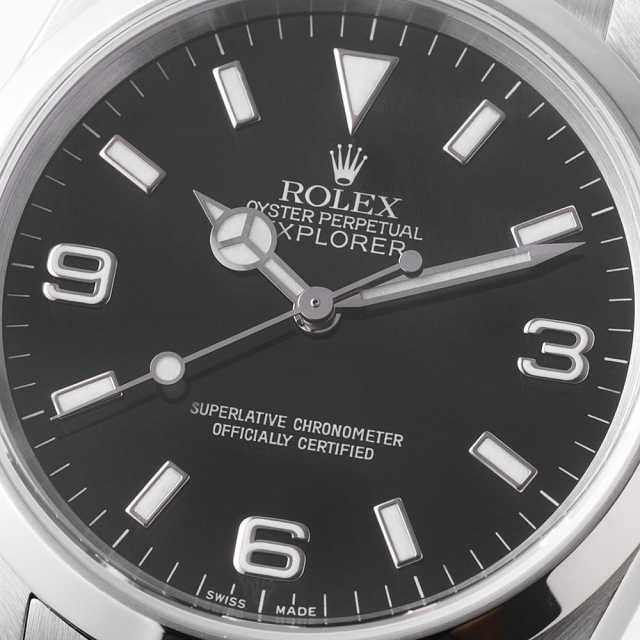114270 ブラック ROLEX（ロレックス）エクスプローラーI 中古