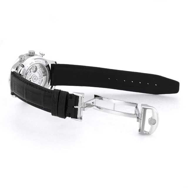 最終値下げ　銀座RASIN IWC ポルトギーゼ用 クロコダイルベルト　ブラック 最終値下げ 銀座RASIN IWC ポルトギーゼ用 クロコダイルベルト