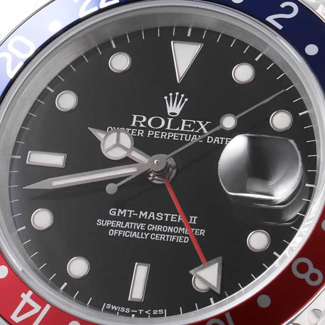 16710 ブラック ROLEX（ロレックス）GMTマスターII 赤青ベゼル