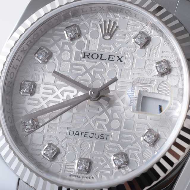 116234G シルバー ROLEX（ロレックス）デイトジャスト 10Pダイヤ 中古