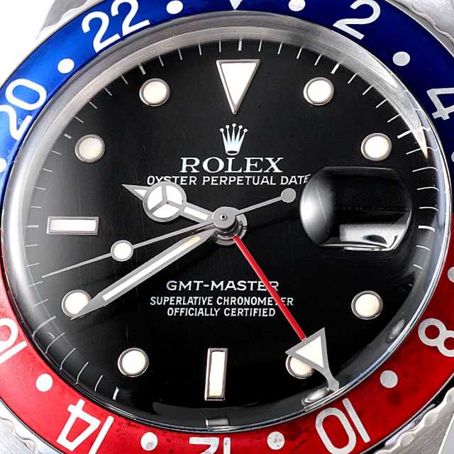 ☆　ROLEX GMTマスター1675　16750用ベゼルセット　☆ 1675 ブラック ROLEX（ロレックス）GMTマスター 赤青ベゼル