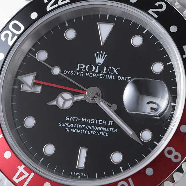 16710 ブラック ROLEX（ロレックス）GMTマスターII 赤黒ベゼル