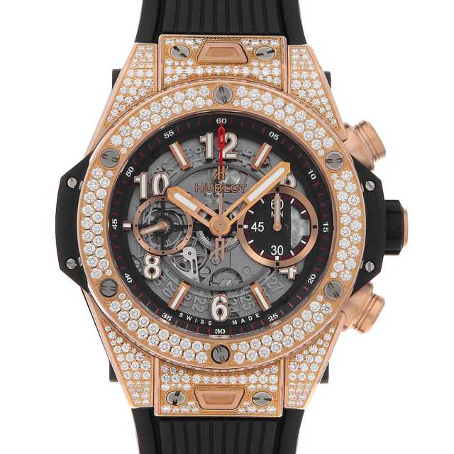 PRICEDOWN Hublot Big Bang Unico King Gold Pavé 411.OX.1180.RX.1704 Used Men's