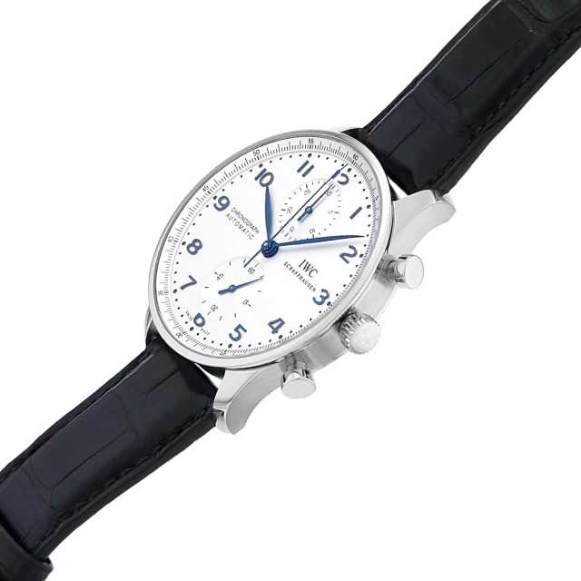 IWC ポルトギーゼ クロノグラフ IW371446 保証カード付き 中古)IWC インターナショナルウォッチカンパニー ポルトギーゼ