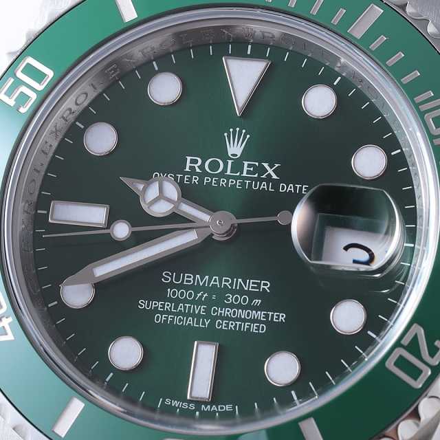 ROLEX サブマリーナボックス グリーン CLEANクリーン工場 ROLEXロレックスサブマリーナデイト40mm