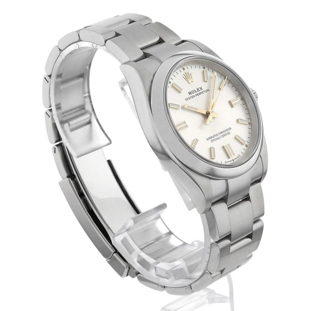 未使用 ジャガットコイン銀 126000 シルバー ROLEX（ロレックス）オイスターパーペチュアル