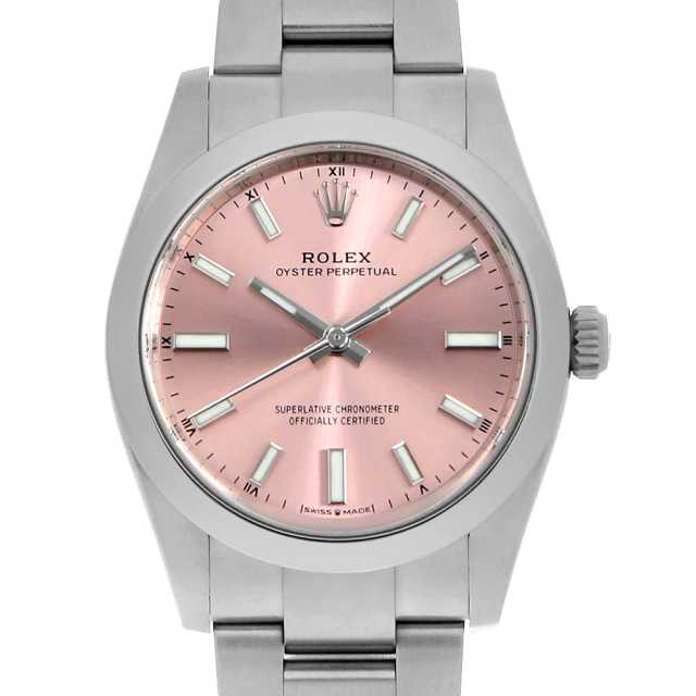 124200 ピンク ROLEX（ロレックス）オイスターパーペチュアル 中古