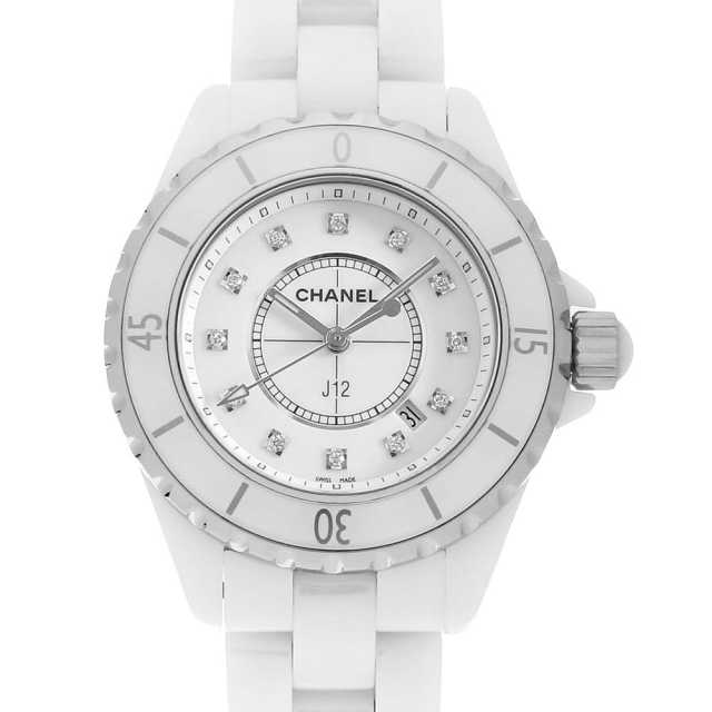 CHANEL 時計　J12 H1628 余りコマ 新品)CHANEL シャネル J12 H1628 ホワイトセラミック レディース