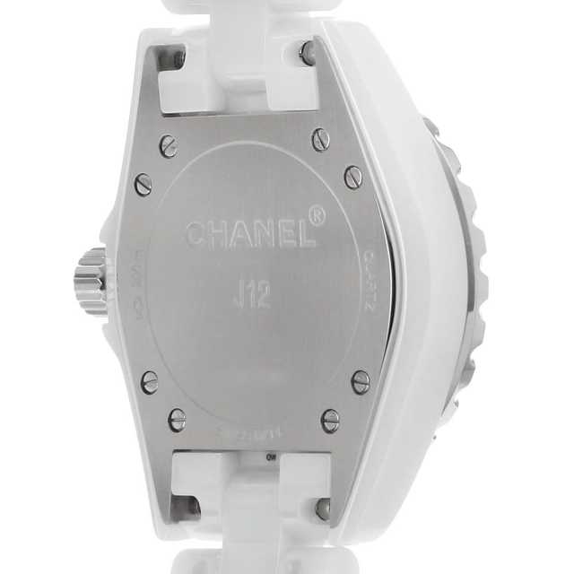 CHANEL 時計 保証書 H1628 H1628 CHANEL（シャネル） J12 白セラミック 12Pダイヤ 新品