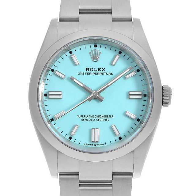 【本物シリアルナンバー有り】ROLEX ロレックス オイスターパーペチュアル 126000 ターコイズブルー ROLEX(ロレックス)オイスター