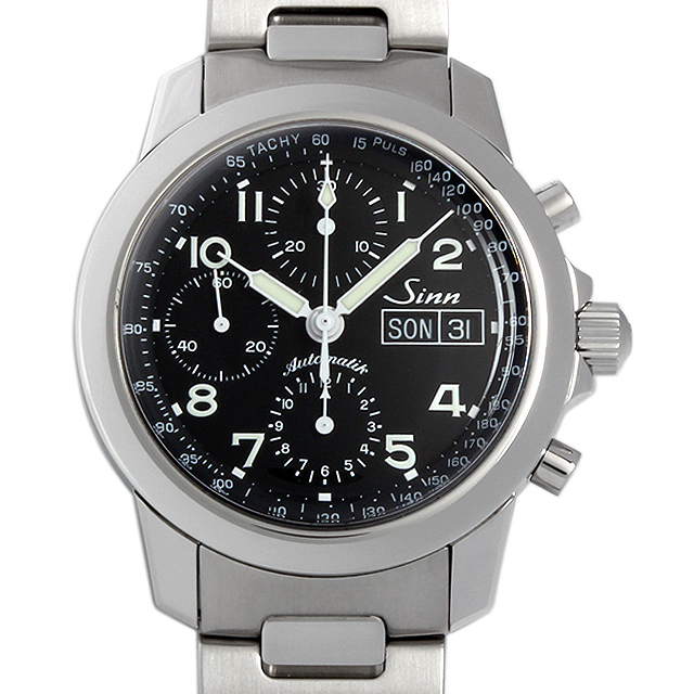 USEDジン☆Sinn 103.B.AUTO.POL.TYクロノグラフデイデイト - 自動巻き時計 
