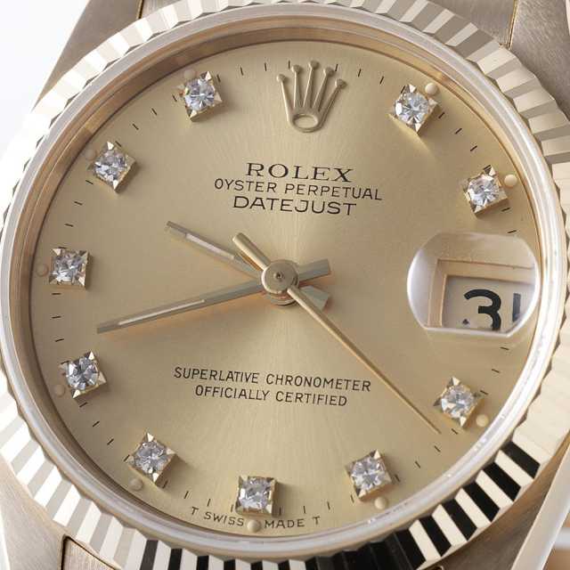 68278G シャンパン ROLEX（ロレックス）デイトジャスト 10Pダイヤ 中古