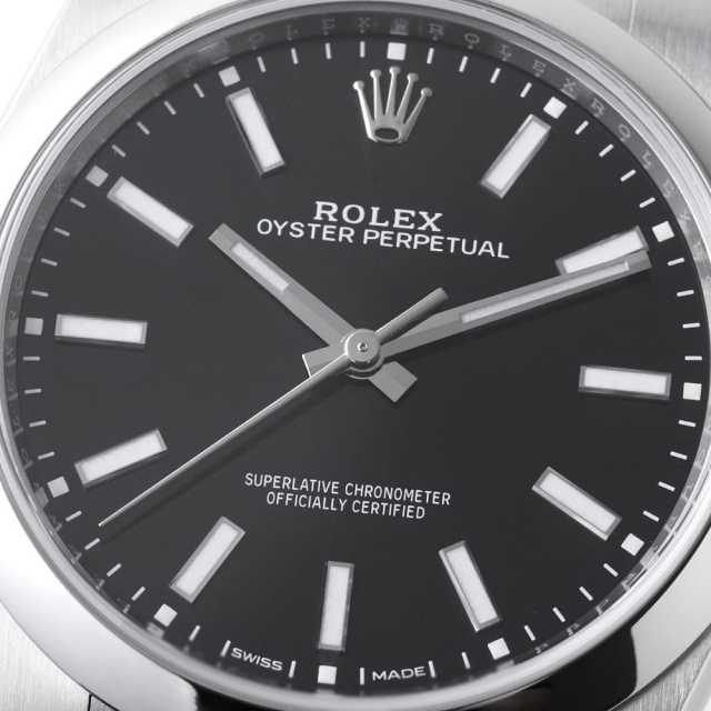 114300 ブラック ROLEX（ロレックス）オイスターパーペチュアル
