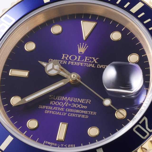 ロレックス 新品未使用財布セット 16618 バイオレット ROLEX（ロレックス）サブマリーナ デイト 中古