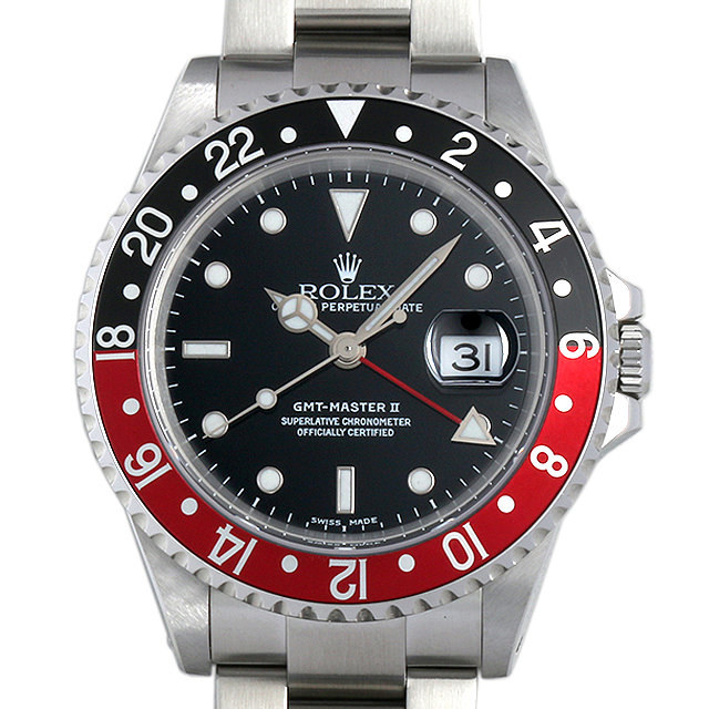 16710 ロレックス(ROLEX) GMTマスターII 赤黒ベゼル 中古品