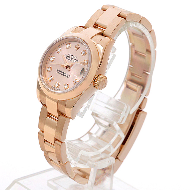 179165G ロレックス(ROLEX) デイトジャスト ピンク/10Pダイヤ