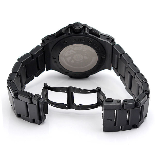 未使用　正規品　Hublot ブラックレザーベルト G501-30 未使用 正規品 Hublot ブラックレザーベルト G501-30