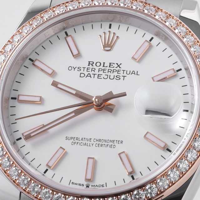 126281RBR ホワイト ROLEX（ロレックス）デイトジャスト36