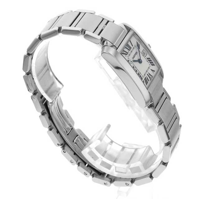 カルティエ CARTIER タンクフランセーズMM レディース クォーツ 腕時計 SS ホワイト文字盤 W51011Q3 中古 新入荷 CA0485 Cartier - カルティエ CARTIER タンクフランセーズMM レディース