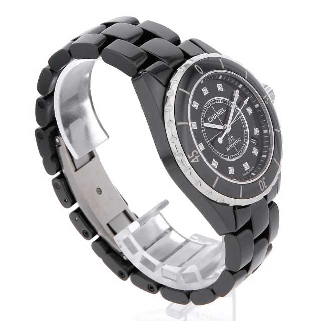 H1626 ブラック CHANEL（シャネル）J12 12Pダイヤ 中古 | 東京・大阪の