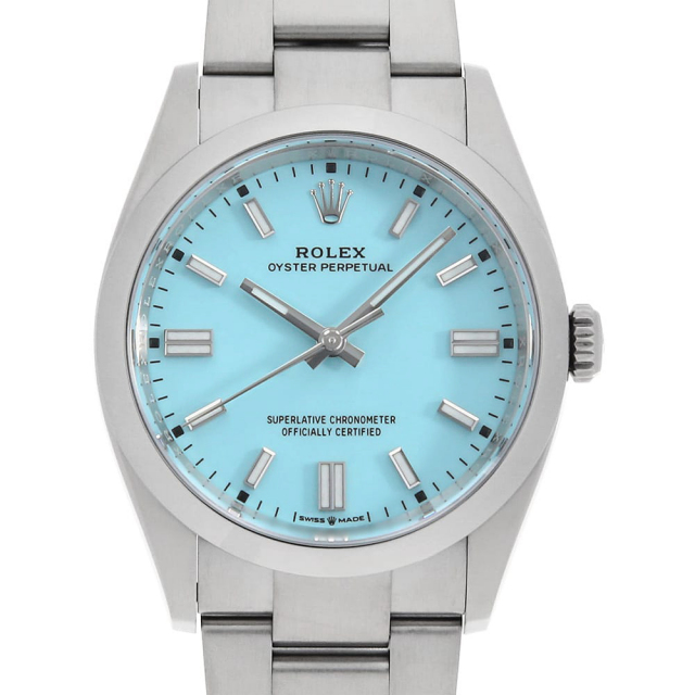 ROLEX Oyster Perpetual 36 126000 Turquoise Blue Random Serial Number Used Men's Watch