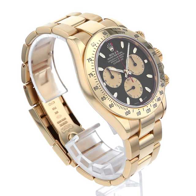 ネイルカラー 中古 キャメル 116528 ブラック×ゴールド ROLEX（ロレックス）コスモグラフ デイトナ