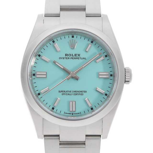 ROLEX Oyster Perpetual 36 126000 Turquoise Blue Random Serial Number Used Men's Watch