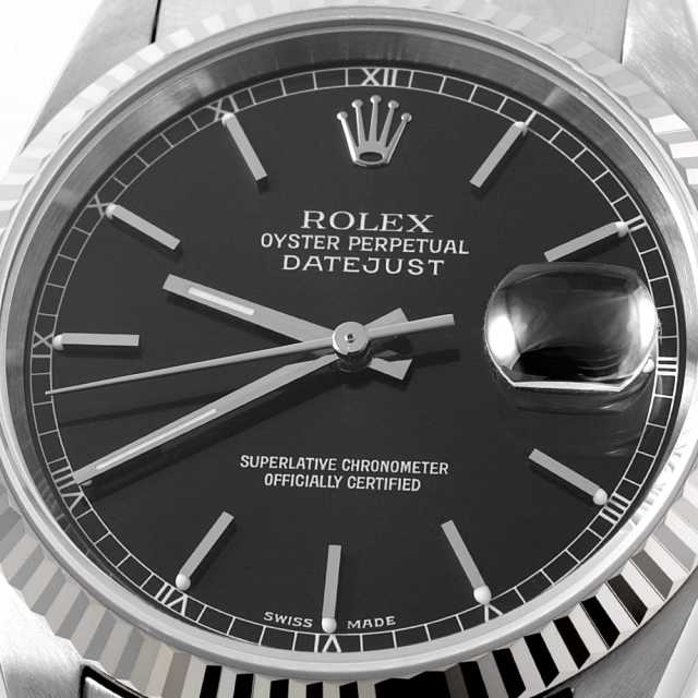 16234 ブラック ROLEX（ロレックス）デイトジャスト 中古 | 東京・大阪