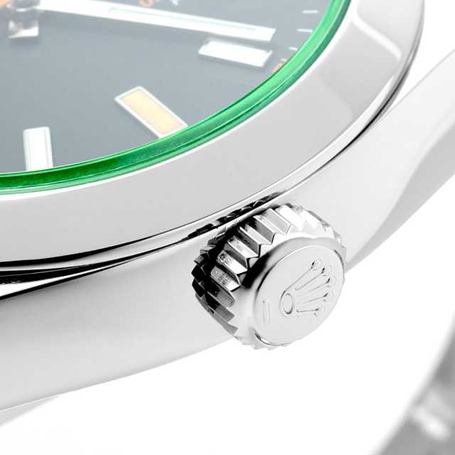 116400GV ブラック ROLEX（ロレックス）ミルガウス グリーンガラス