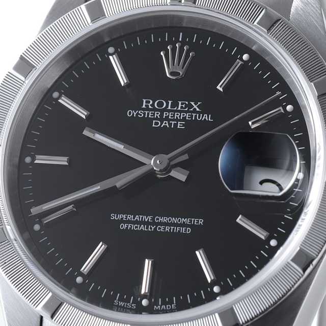 15210 ブラック ROLEX（ロレックス）オイスターパーペチュアル デイト