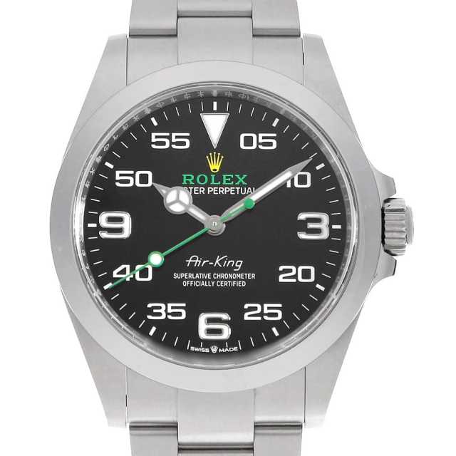 ロレックス エアキング 126900 ブラック ランダム番 メンズ 中古 腕時計 126900 ブラック ROLEX（ロレックス）エアキング 中古 | 東京・大阪の