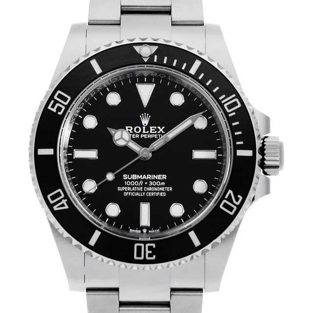 124060 ブラック ROLEX（ロレックス）サブマリーナ ノンデイト 中古