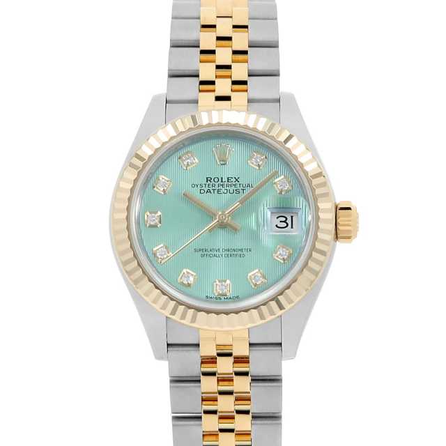279173G ミントグリーン ROLEX（ロレックス）デイトジャスト 10Pダイヤ