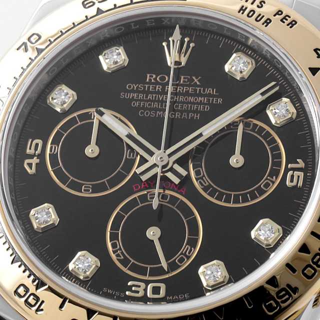 116503G ブラック ROLEX（ロレックス）コスモグラフ デイトナ 8Pダイヤ