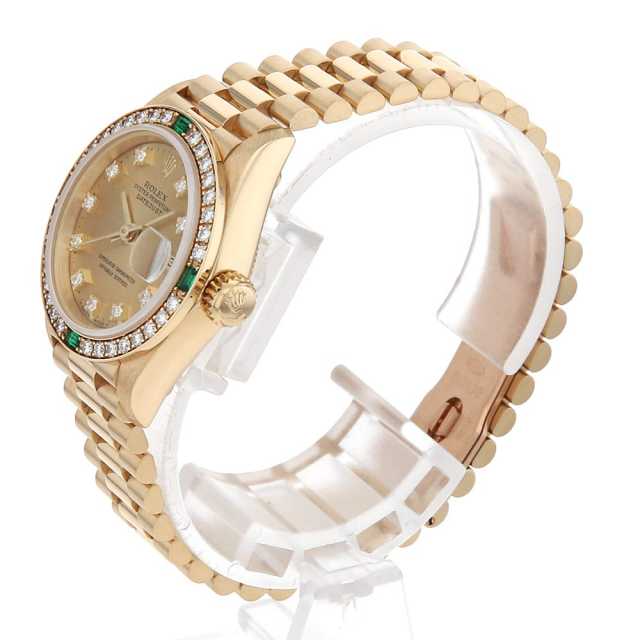 ★正規品ロレックスデイトジャスト★ジャンク品 69078G シャンパン ROLEX（ロレックス）デイトジャスト ベゼルダイヤ