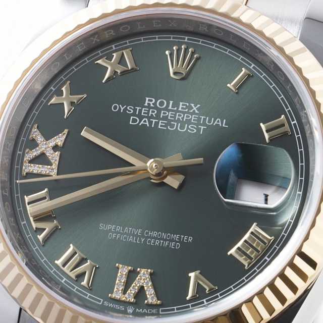 ROLEX ロレックス デイトジャス36 オイスターブレス C4533 ロレックス デイトジャスト 36 ホワイトロレゾール - オイスター